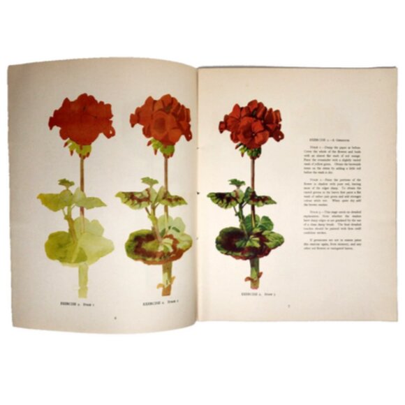 The Art For All Water Colour Series Flowers 1942 Paperback by J Littlejo… - Picture 3 of 5